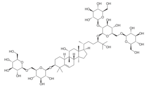 Chemical structure of mogroside-V